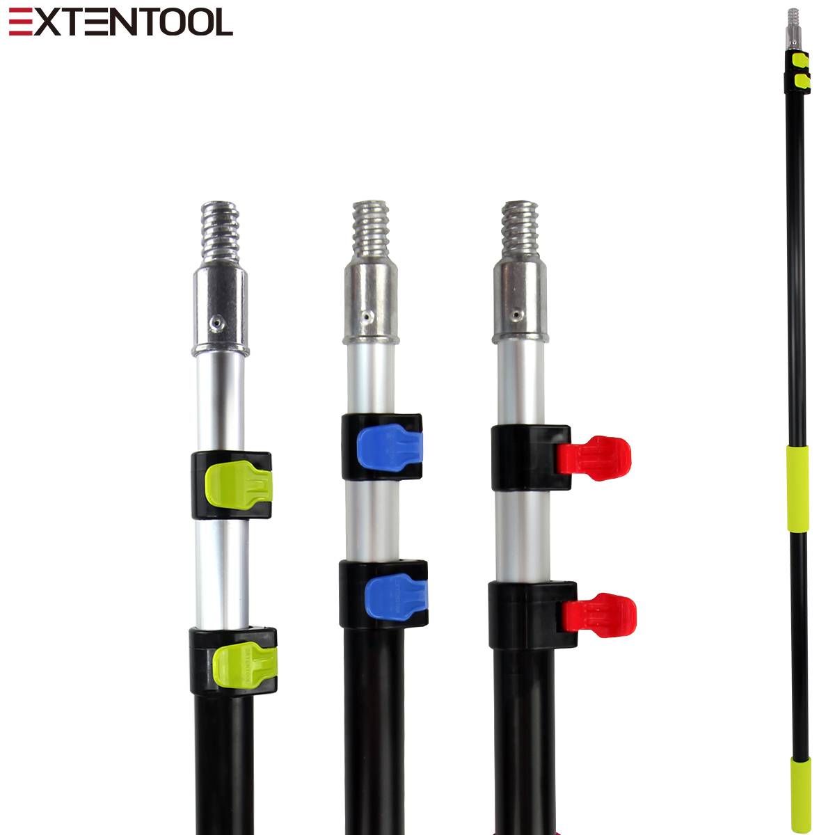 Extentool Flexible Aluminum Telescopic Tube For Household Cleaning Tools Handle