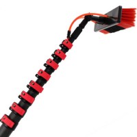 Scaling Long handle telescopic 4-section solar panels brush for solar panel cleaning equipment