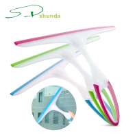 Multi purpose silicone glass cleaner wipes squeegee floor window cleaning brush glass scraper Cleaning Brushes