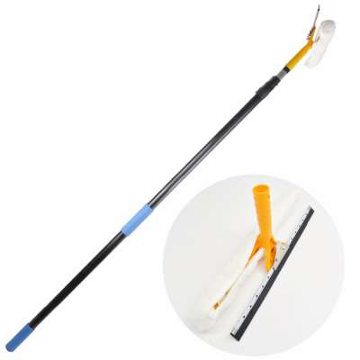 China Supplier telescopic Long Handle Glass Cleaning wiper Brush tools